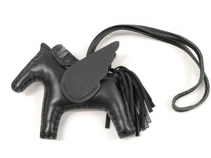 HERMES エルメス バッグチャーム ロデオチャーム ペガサスPM - ソーブラック アニョーミロ レディース 超美品