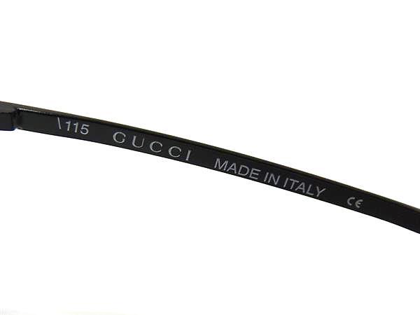 GUCCI グッチ サングラス GGロゴ GG2653/STRASS ブラック クリアブラウン プラスチック ユニセックス ラインストーン 美品