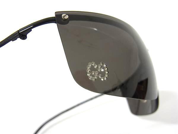 GUCCI グッチ サングラス GGロゴ GG2653/STRASS ブラック クリアブラウン プラスチック ユニセックス ラインストーン 美品