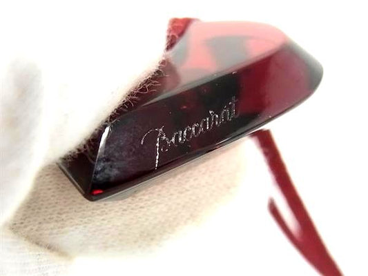 Baccarat バカラ ネックレス クリアレッド クリスタルガラス レディース ハート 超美品
