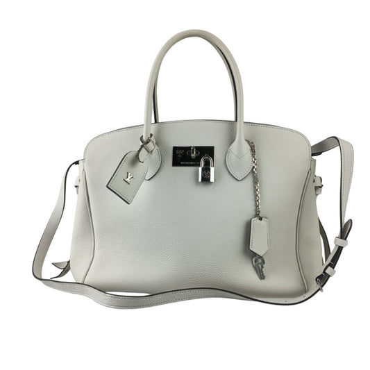 LOUIS VUITTON ルイヴィトン ハンドバッグ ミラMM M55024 ホワイト カーフ レディース 2WAY シルバー金具 美品