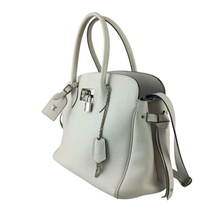 LOUIS VUITTON ルイヴィトン ハンドバッグ ミラMM M55024 ホワイト カーフ レディース 2WAY シルバー金具 美品