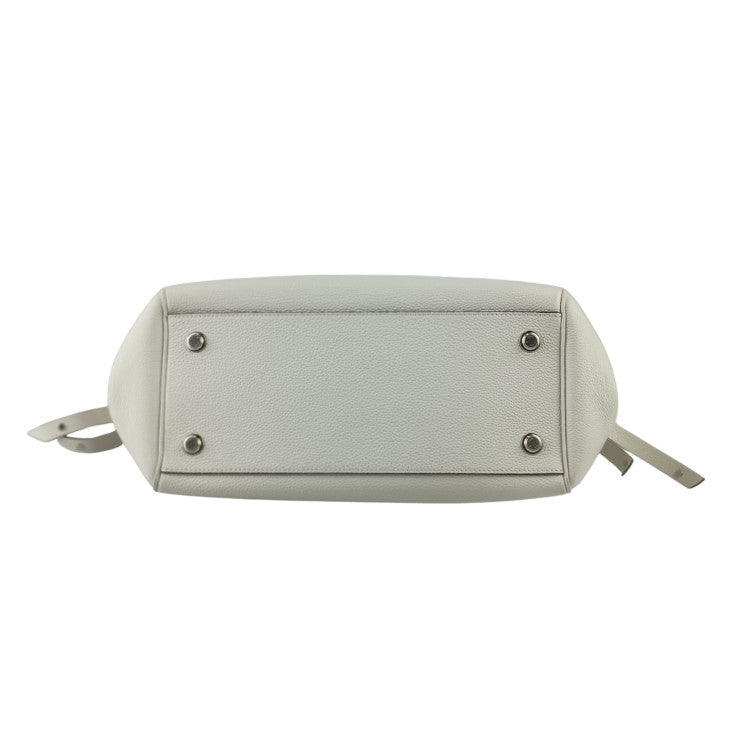 LOUIS VUITTON ルイヴィトン ハンドバッグ ミラMM M55024 ホワイト カーフ レディース 2WAY シルバー金具 美品