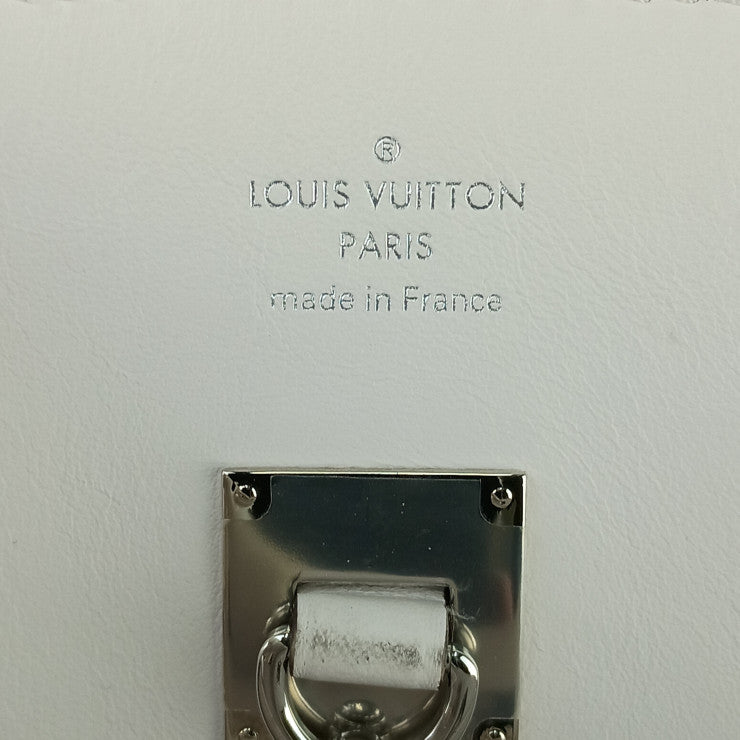 LOUIS VUITTON ルイヴィトン ハンドバッグ ミラMM M55024 ホワイト カーフ レディース 2WAY シルバー金具 美品