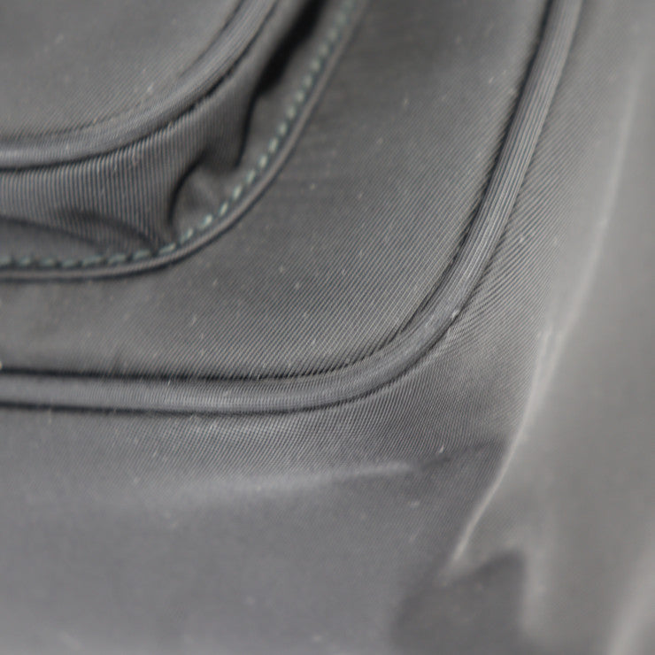 美品 PRADA プラダ クロスボディバッグ ショルダーバッグ 1BH107 ナイロン レザー ブラック 2WAY ポーチ ロゴ