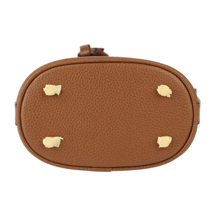 新古未使用展示品 COACH コーチ デンプシー ドローストリング バケット 15 ハンドバッグ C5639 シグネチャー ジャガード × レザー ブラウン系 ゴールド金具 2WAY ショルダーバッグ ミニバッグ 巾着型