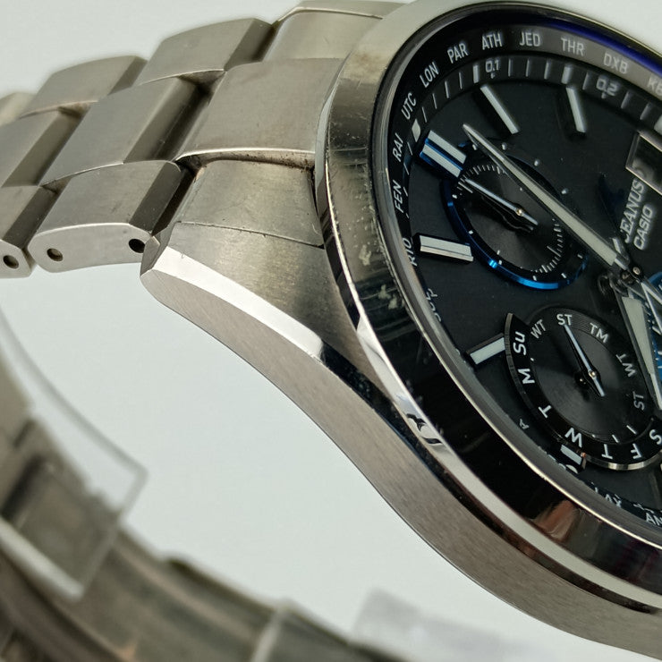 CASIO Casio Watch Oceanus Classic Line OCW-T2600-1AJF Silver Black Dial Titanium Men's Solar Radio