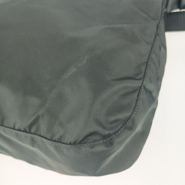 美品 PRADA プラダ ショルダーバッグ クロスボディバッグ BT0421 ブラック ナイロン レディース 三角ロゴプレート