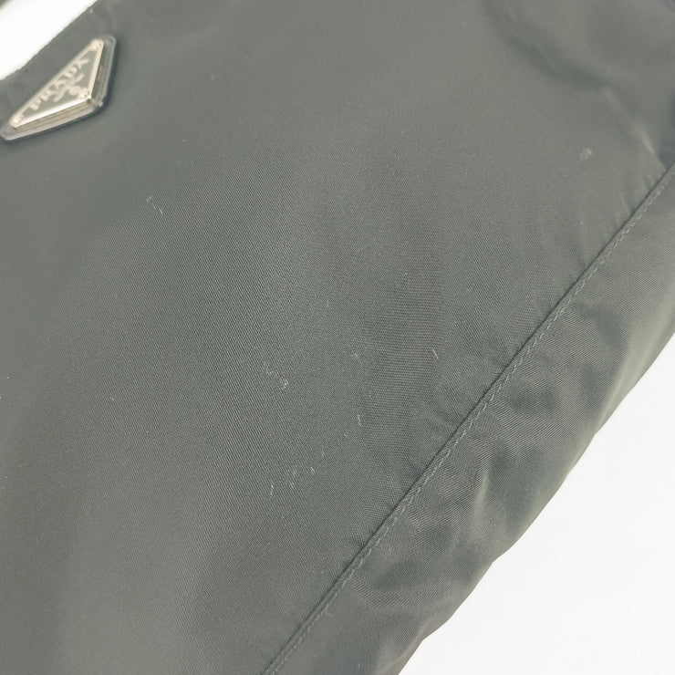 美品 PRADA プラダ ショルダーバッグ クロスボディバッグ BT0421 ブラック ナイロン レディース 三角ロゴプレート