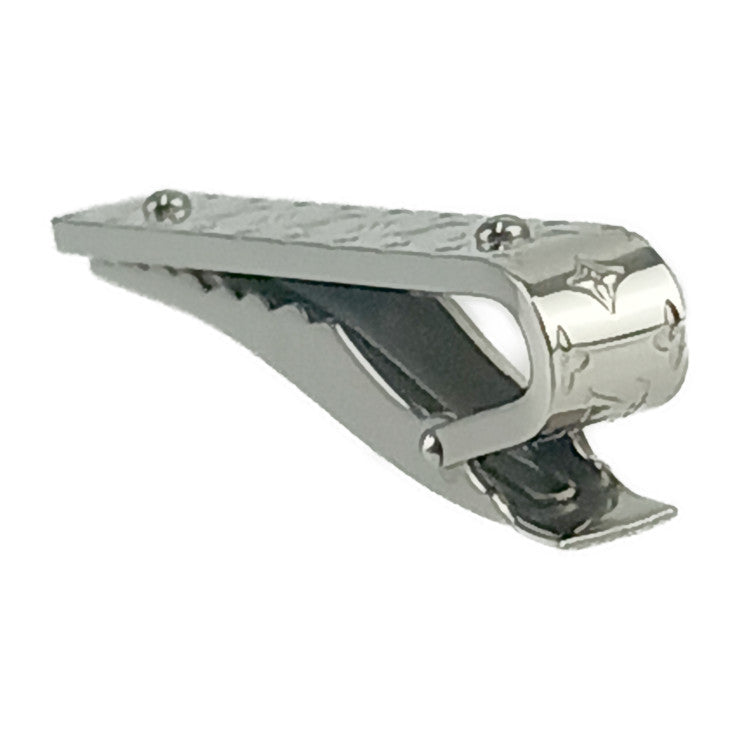 美品 LOUIS VUITTON ルイ ヴィトン ネクタイピン モノグラム ボールド M00703 シルバー メタル メンズ