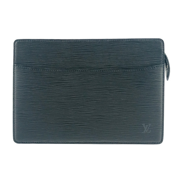 超美品 LOUIS VUITTON ルイ ヴィトン セカンドバッグ ポシェット オム M52522 ブラック ゴールド金具 エピレザー メンズ