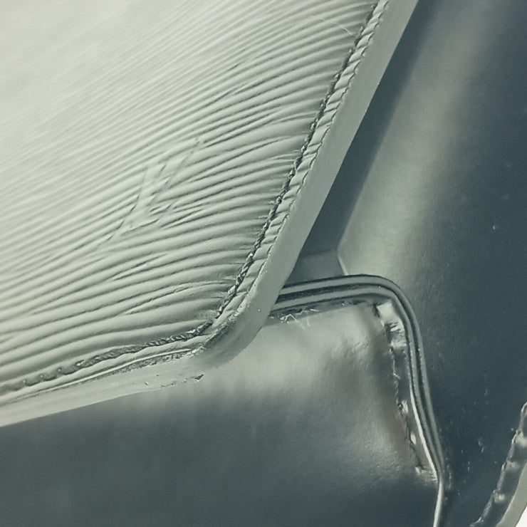 超美品 LOUIS VUITTON ルイ ヴィトン セカンドバッグ ポシェット オム M52522 ブラック ゴールド金具 エピレザー メンズ