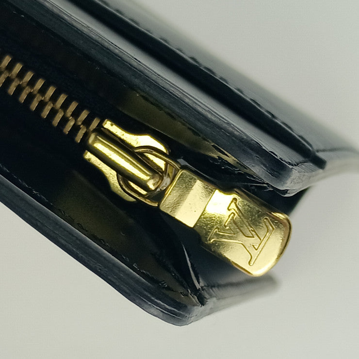 超美品 LOUIS VUITTON ルイ ヴィトン セカンドバッグ ポシェット オム M52522 ブラック ゴールド金具 エピレザー メンズ