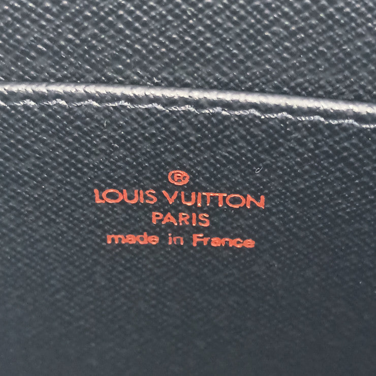 超美品 LOUIS VUITTON ルイ ヴィトン セカンドバッグ ポシェット オム M52522 ブラック ゴールド金具 エピレザー メンズ
