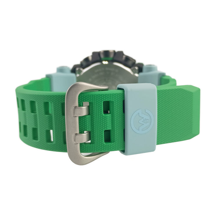 超美品 CASIO カシオ 腕時計 MUDMAN Gショック EARTHWATCHコラボレーションモデル GW-9500KJ-3JR グリーン バイオマスプラスチック ステンレス メンズ タフソーラー MULTIBAND6