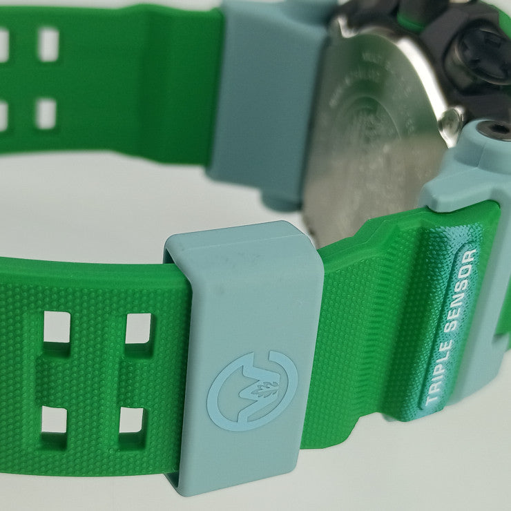 超美品 CASIO カシオ 腕時計 MUDMAN Gショック EARTHWATCHコラボレーションモデル GW-9500KJ-3JR グリーン バイオマスプラスチック ステンレス メンズ タフソーラー MULTIBAND6