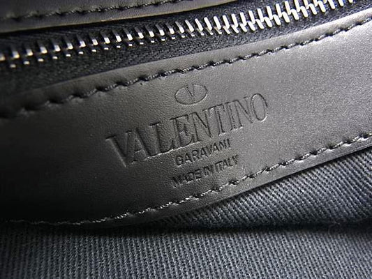 VALENTINO GARAVANI ヴァレンティノ ガラヴァーニ ショルダーバッグ Supervee VLTN バックパック VY2B0A53DZK ブラック テキスタイル × レザー メンズ 美品