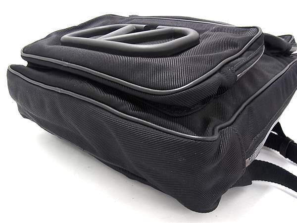 VALENTINO GARAVANI ヴァレンティノ ガラヴァーニ ショルダーバッグ Supervee VLTN バックパック VY2B0A53DZK ブラック テキスタイル × レザー メンズ 美品