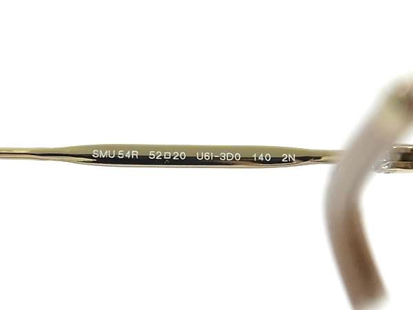 miumiu ミュウミュウ アイウェア ハート サングラス SMU54R ピンクベージュ系 ゴールド メタル プラスチック レディース 超美品