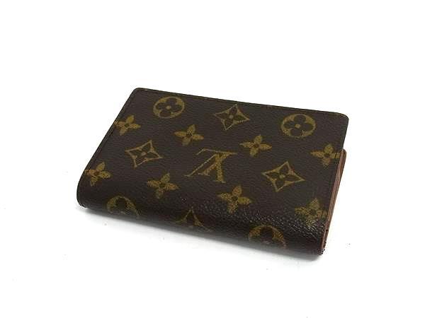 LOUIS VUITTON ルイヴィトン 二つ折り財布 モノグラム ポルトモネ ビエ ヴィエノワ M61663 ブラウン PVC レザー レディース がま口
