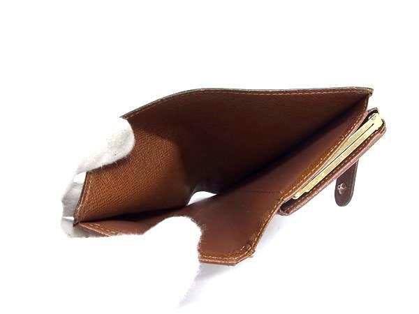 LOUIS VUITTON ルイヴィトン 二つ折り財布 モノグラム ポルトモネ ビエ ヴィエノワ M61663 ブラウン PVC レザー レディース がま口