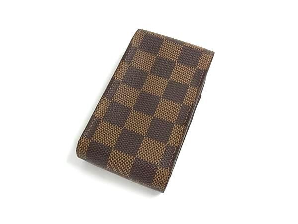 LOUIS VUITTON ルイヴィトン 煙草ケース ダミエ エテュイ シガレット N63024 エベヌ PVC レザー ユニセックス