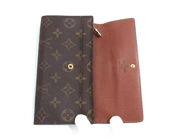 LOUIS VUITTON ルイヴィトン 長財布 モノグラム ポシェット ポルトモネクレディ M61725 ブラウン PVC レザー ユニセックス