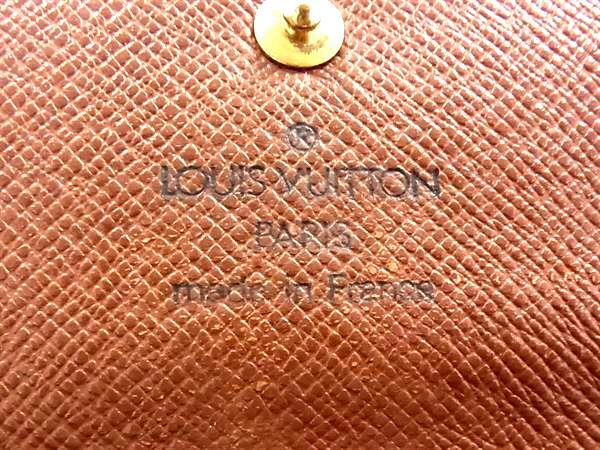 LOUIS VUITTON ルイヴィトン 長財布 モノグラム ポシェット ポルトモネクレディ M61725 ブラウン PVC レザー ユニセックス