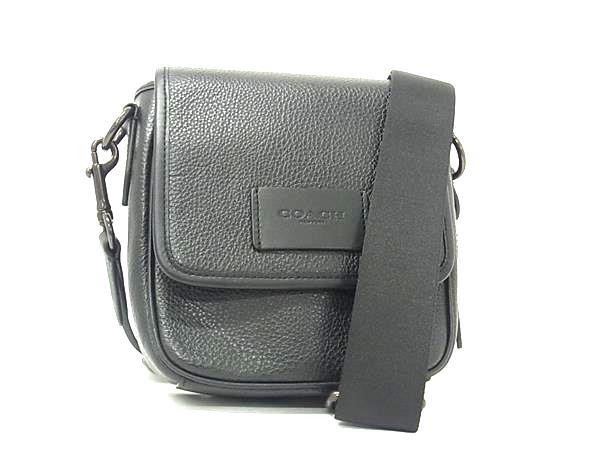 COACH コーチ ショルダーバッグ ルーカス クロスボディ CO914 ブラック レザー メンズ ミニバッグ ポシェット 美品