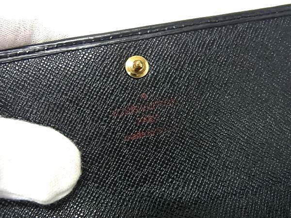 LOUIS VUITTON ルイヴィトン 長財布 ポルトトレゾール インターナショナル M63382 ブラック エピ レディース 三つ折り