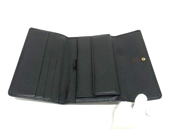 LOUIS VUITTON ルイヴィトン 長財布 ポルトトレゾール インターナショナル M63382 ブラック エピ レディース 三つ折り