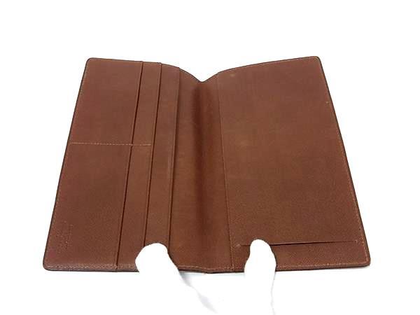 LOUIS VUITTON ルイヴィトン 長財布 モノグラム ポルト シェキエ ダブル M62223 ブラウン PVC レザー ユニセックス 二つ折り