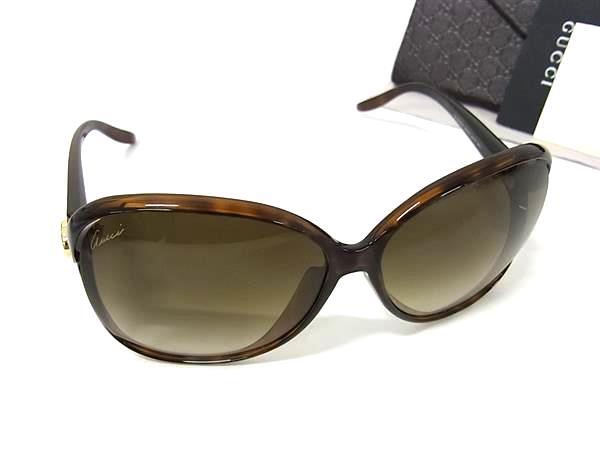 GUCCI グッチ サングラス ラブリーハート GG3525/K/S ブラウン クリアブラウングラデーション プラスチック レディース 美品