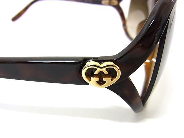 GUCCI グッチ サングラス ラブリーハート GG3525/K/S ブラウン クリアブラウングラデーション プラスチック レディース 美品