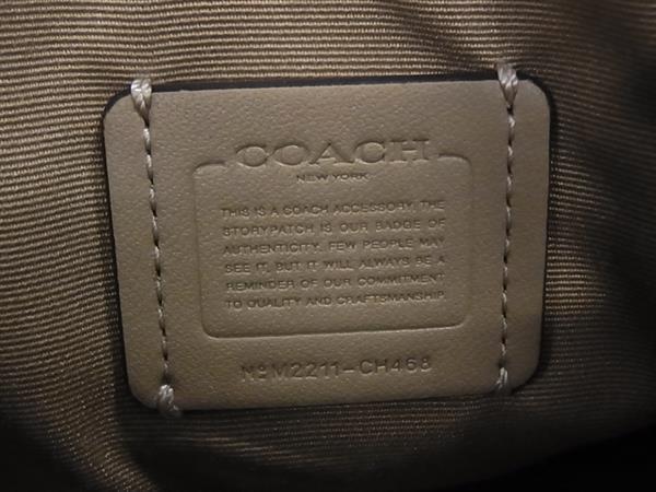 COACH コーチ ハンドバッグ シグネチャー CH468 ベージュ アイボリー PVC レザー レディース 2WAY ゴールド金具 新品未使用展示品