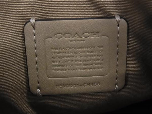 COACH コーチ ハンドバッグ シグネチャー CH468 ベージュ アイボリー PVC レザー レディース 2WAY ゴールド金具 新品未使用展示品