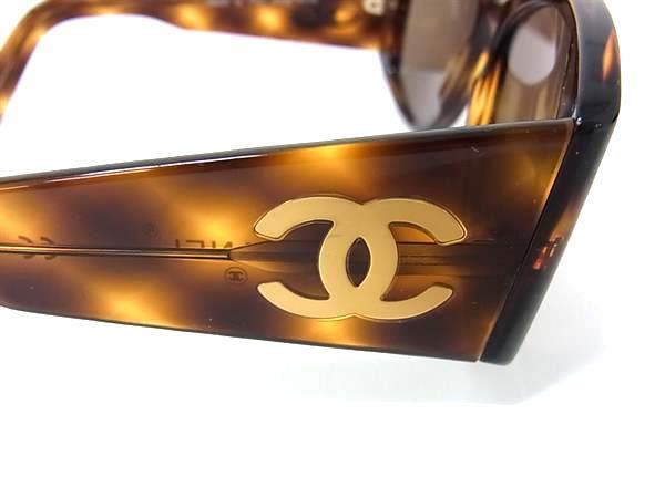 CHANEL シャネル サングラス ココマーク 5246 ブラウン レンズ クリアブラウン プラスチック レディース べっ甲調 美品