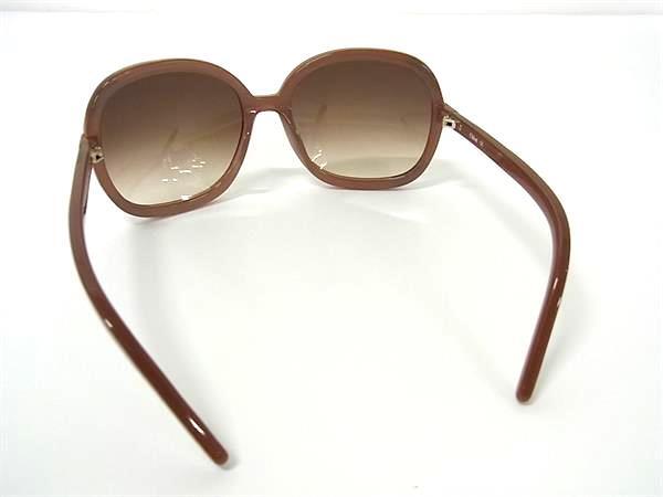 Chloe クロエ サングラス Cl2189 ピンクブラウン ブラウングラデーション プラスチック レディース 美品