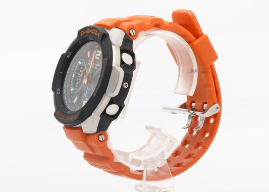 CASIO カシオ 時計 GSHOCK スカイコックピット GW3000M4AER ブラック オレンジ 樹脂 ステンレススチール メンズ アナログ 美品