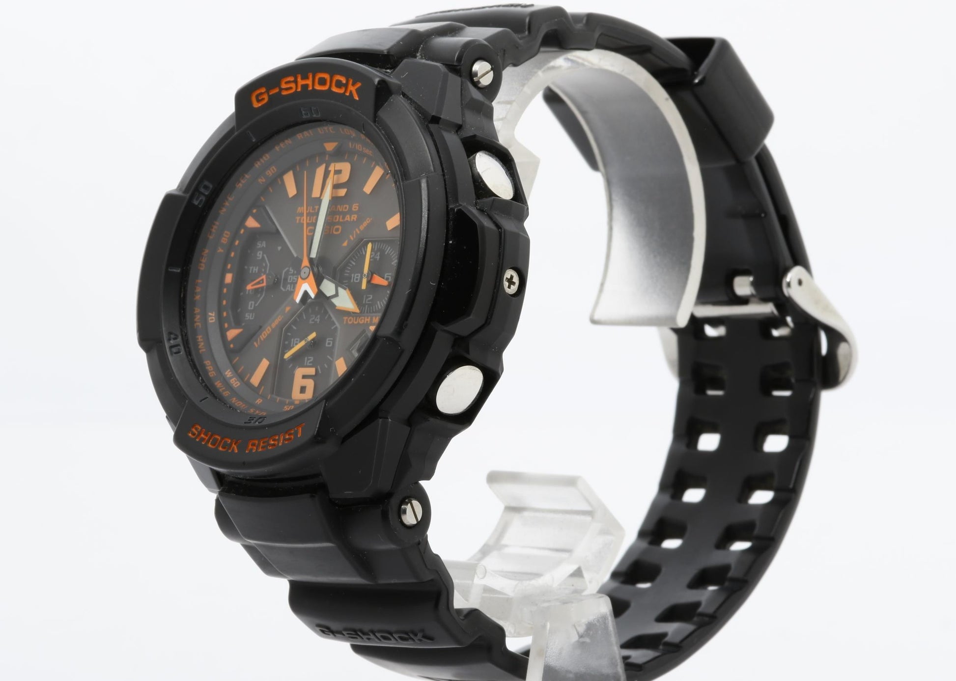 CASIO カシオ 時計 GSHOCK MASTER OF G AIR GRAVITYMASTER GW3000B1AJF ブラック 樹脂 ステンレススチール メンズ アナログ 美品