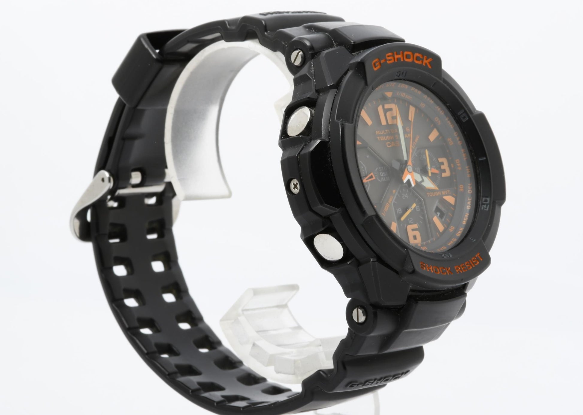 CASIO カシオ 時計 GSHOCK MASTER OF G AIR GRAVITYMASTER GW3000B1AJF ブラック 樹脂 ステンレススチール メンズ アナログ 美品