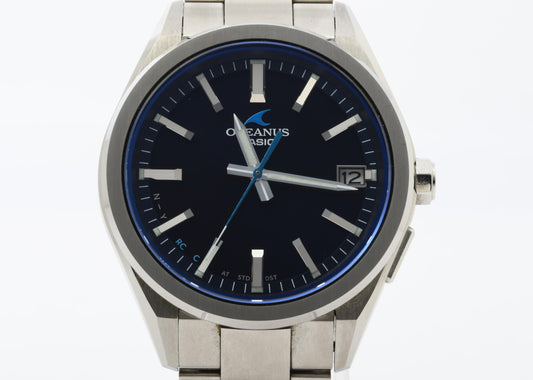 CASIO カシオ 時計 オシアナス OCWT200S1AJF ブラック シルバー ステンレススチール メンズ アナログ 美品