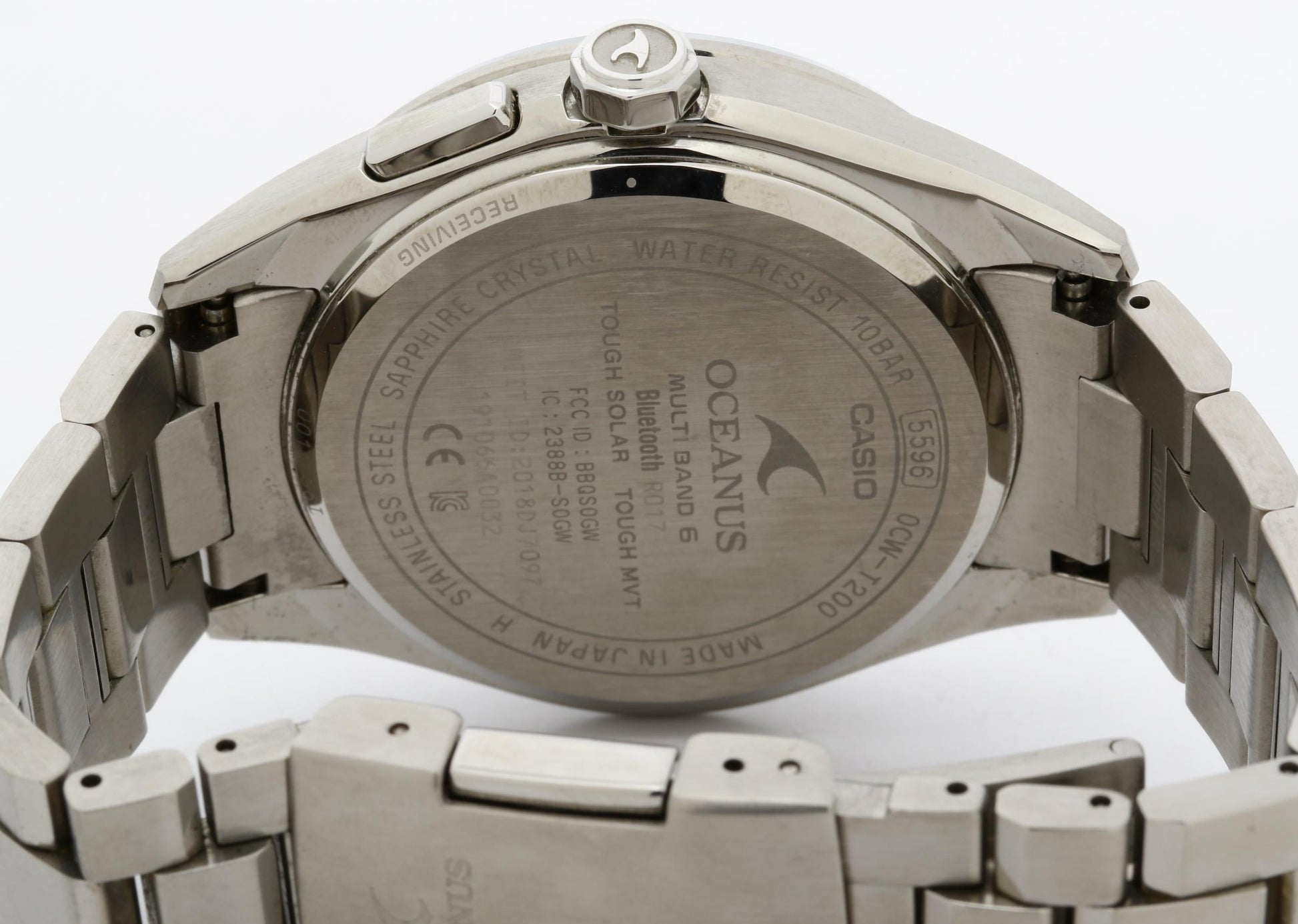 CASIO カシオ 時計 オシアナス OCWT200S1AJF ブラック シルバー ステンレススチール メンズ アナログ 美品