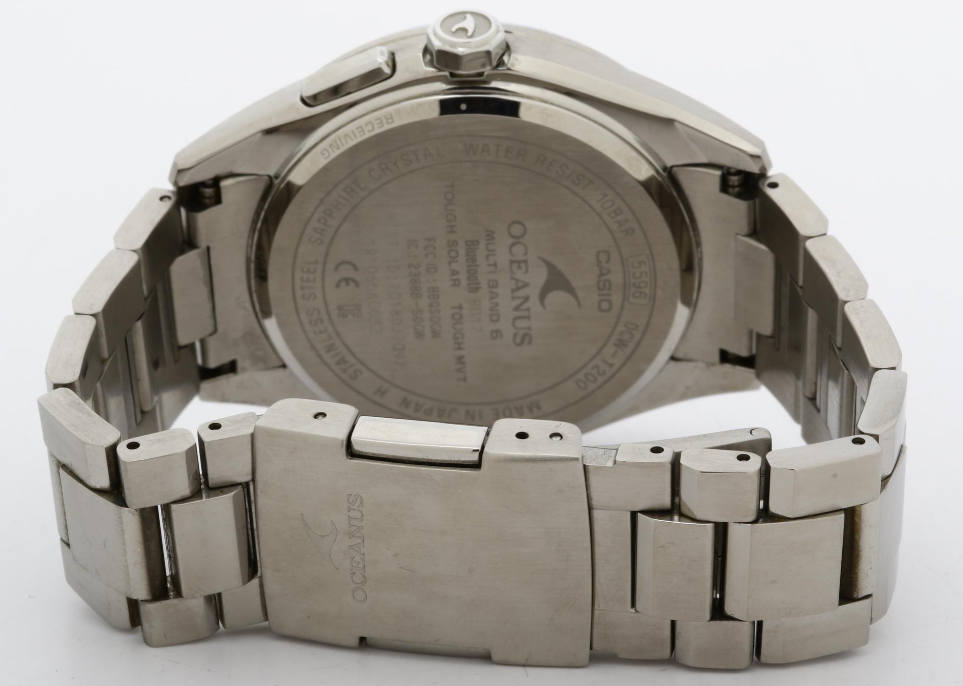 CASIO カシオ 時計 オシアナス OCWT200S1AJF ブラック シルバー ステンレススチール メンズ アナログ 美品