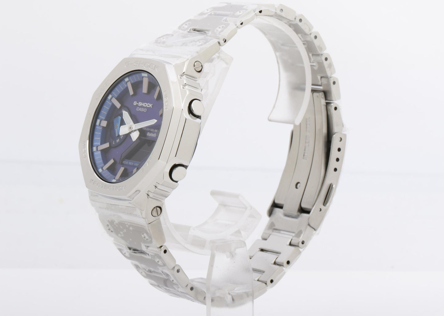 CASIO カシオ 時計 GSHOCK FULL METAL 2100 Series GMB2100AD2AJF ブルー シルバー ステンレススチール メンズ デジアナ 新品未使用展示品