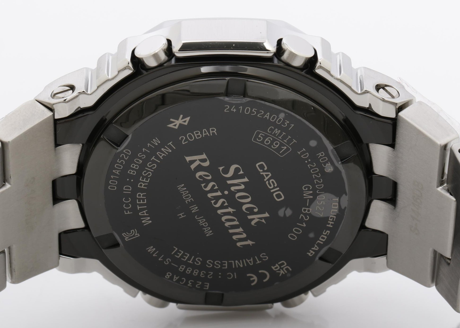 CASIO カシオ 時計 GSHOCK FULL METAL 2100 Series GMB2100AD2AJF ブルー シルバー ステンレススチール メンズ デジアナ 新品未使用展示品