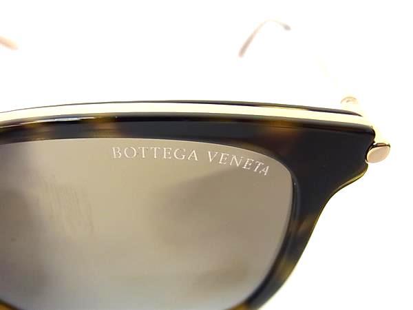 BOTTEGA VENETA ボッテガヴェネタ サングラス BV0261SK ブラウン クリアゴールド メタル ユニセックス ミラーレンズ べっ甲調 美品