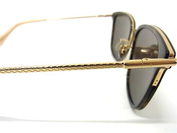 BOTTEGA VENETA ボッテガヴェネタ サングラス BV0261SK ブラウン クリアゴールド メタル ユニセックス ミラーレンズ べっ甲調 美品