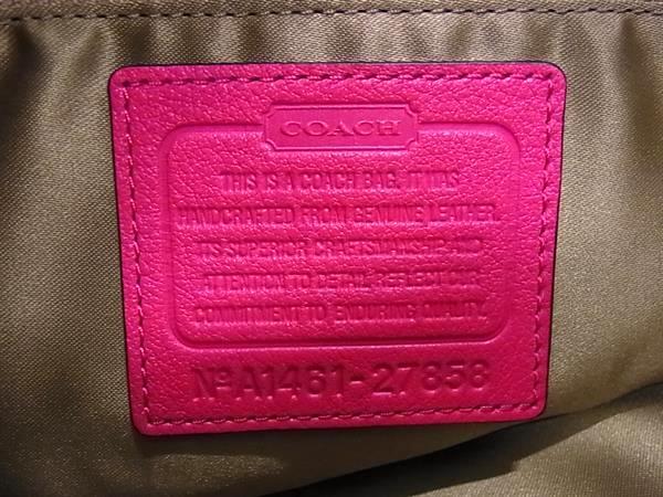 COACH コーチ ハンドバッグ マディソン ホーボー 27858 ピンク レザー レディース 2WAY 美品
