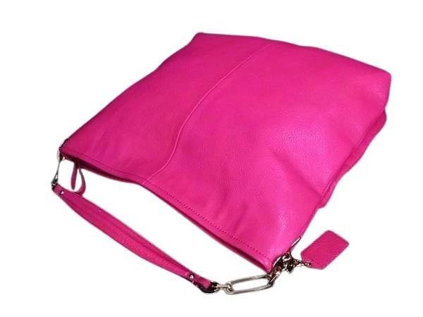 COACH コーチ ハンドバッグ マディソン ホーボー 27858 ピンク レザー レディース 2WAY 美品